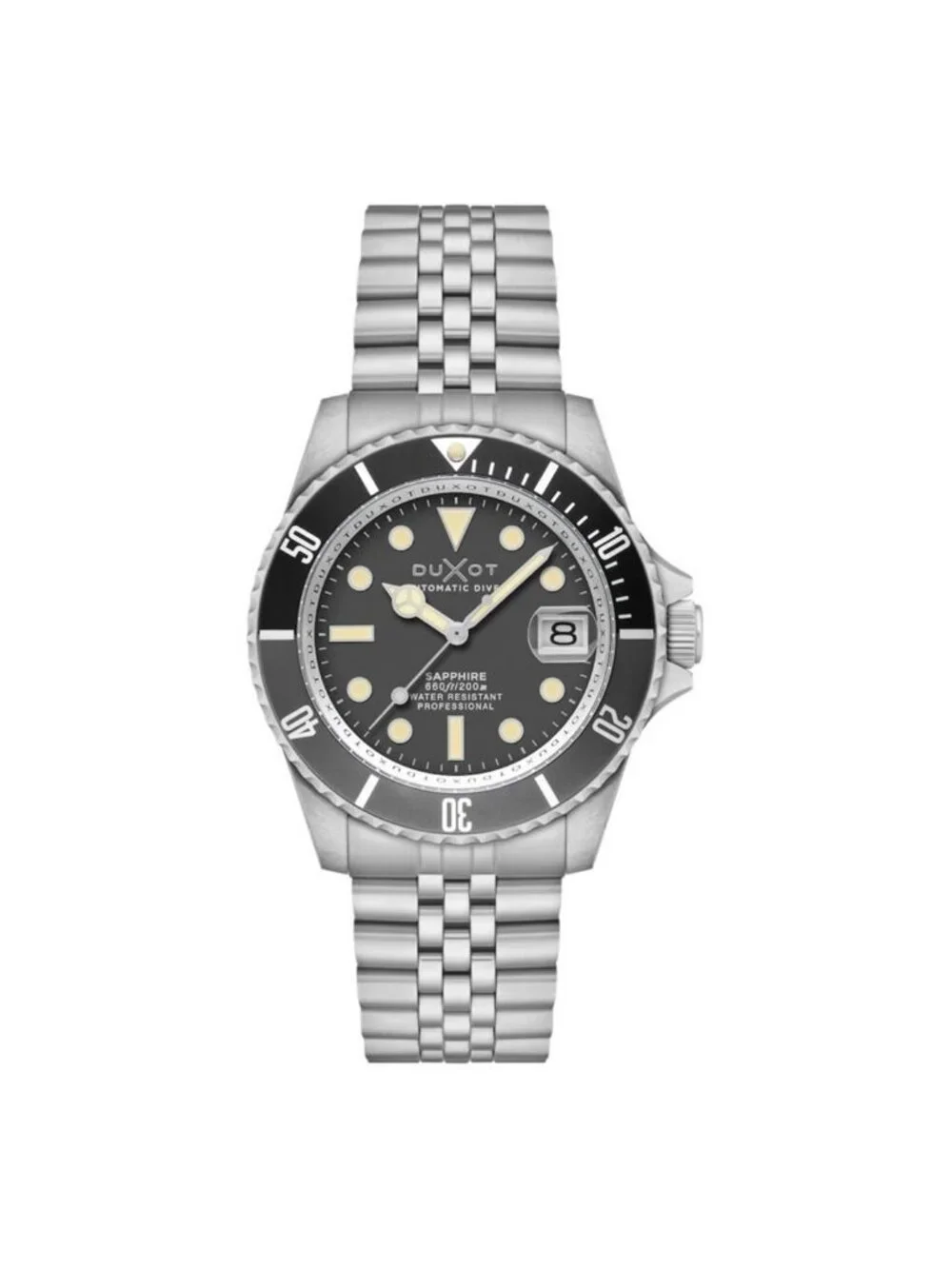 NWT Duxot Atlantica Diver Grey Dial Men's Watch